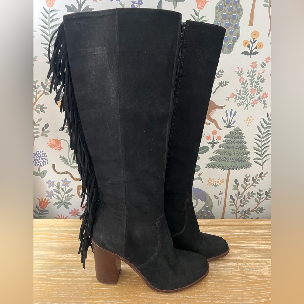Gianni Bini Boots with Fringe Detail
